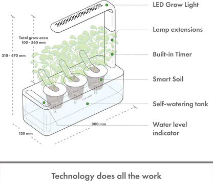 Indoor Herb Garden Kit with Grow Light