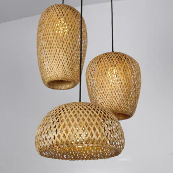 Bamboo Woven Chandelier