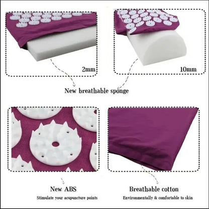 Yoga Acupressure Mat & Pillow Set