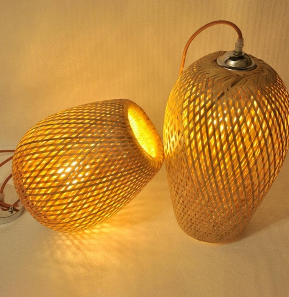 Bamboo Woven Chandelier