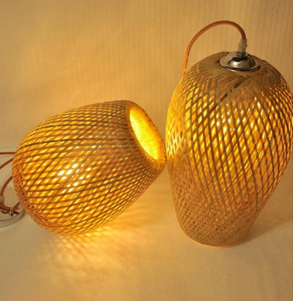 Bamboo Woven Chandelier