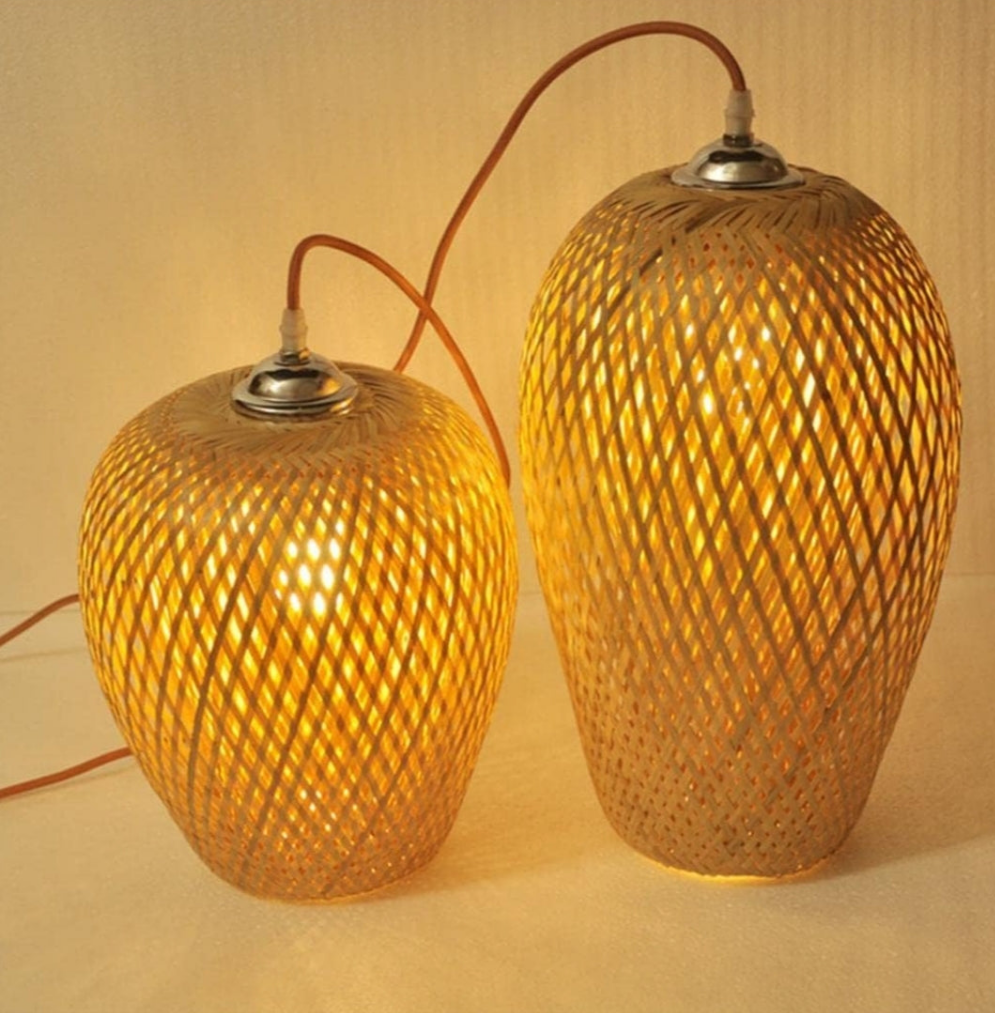 Bamboo Woven Chandelier