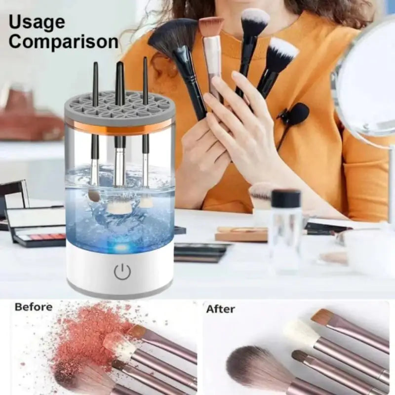 Automatic Makeup Brush Cleaner