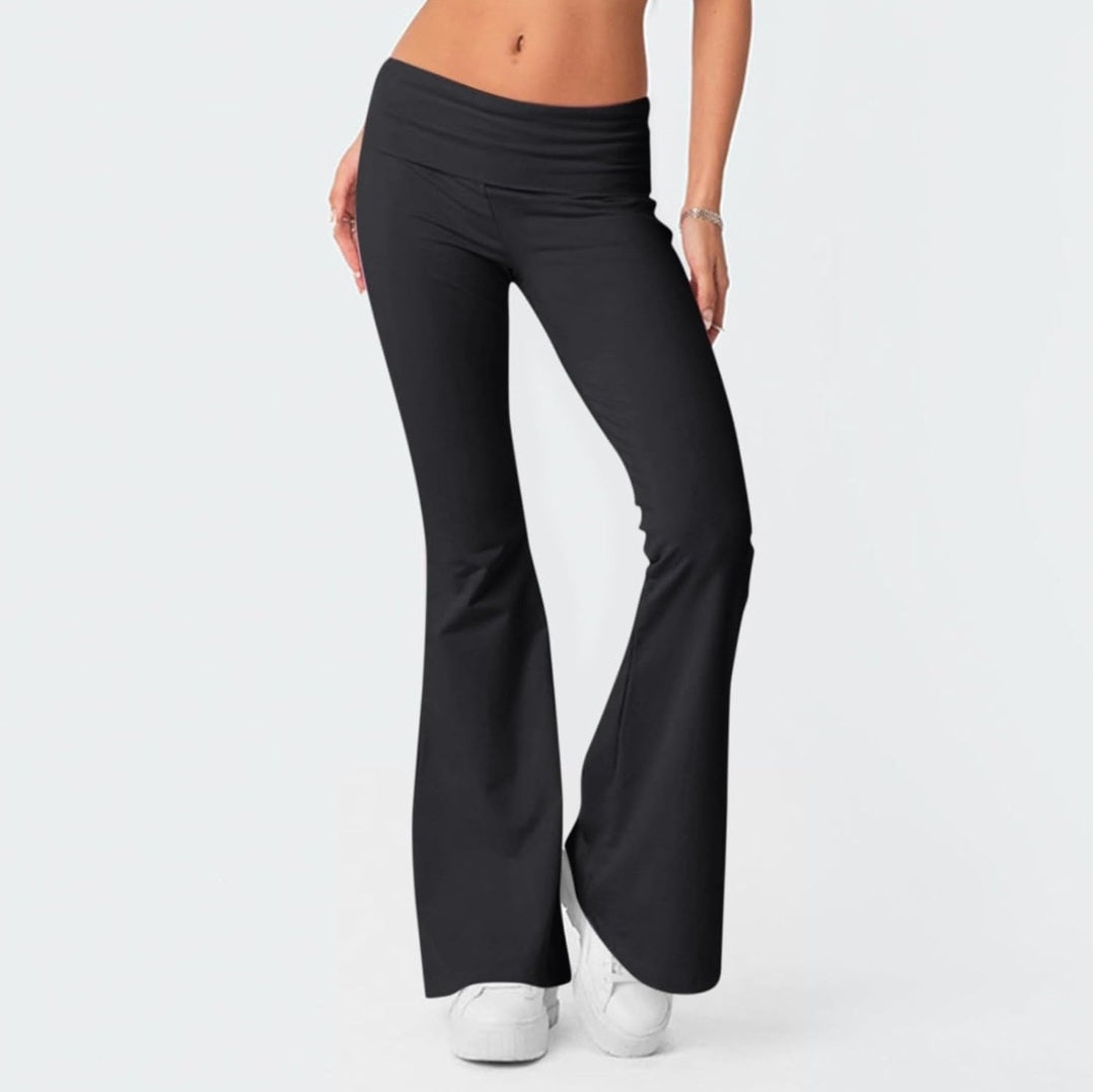 Solid Flare Pants