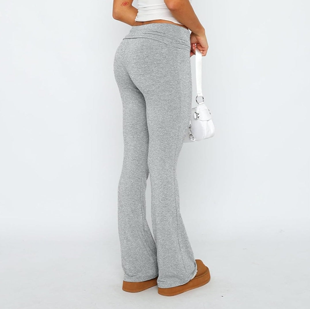 Solid Flare Pants