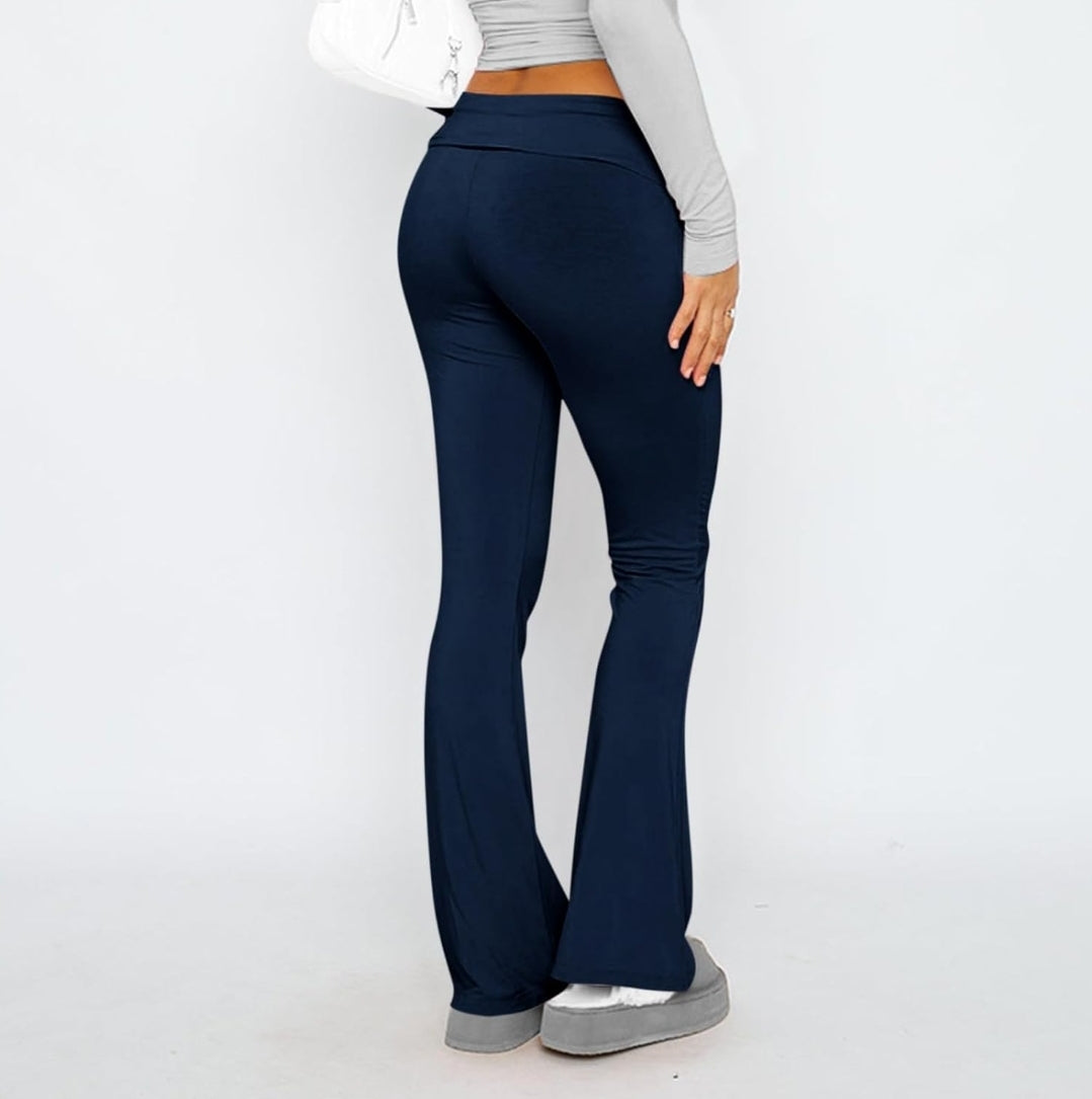 Solid Flare Pants