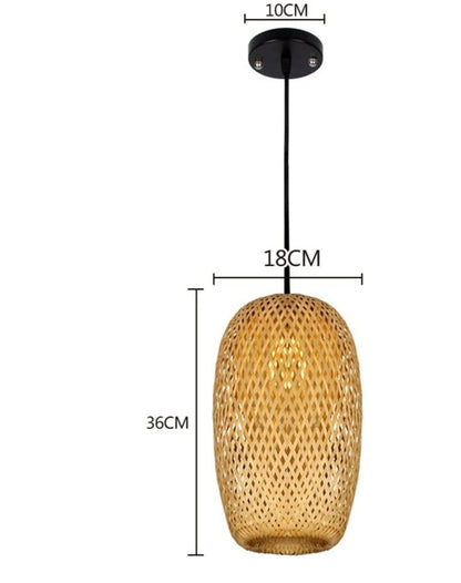 Bamboo Woven Chandelier