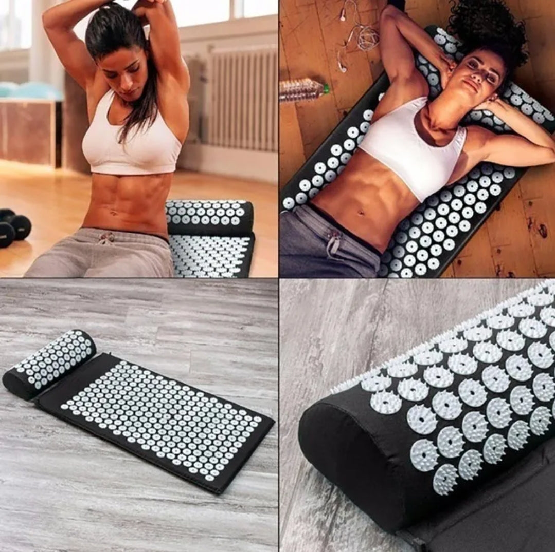 Yoga Acupressure Mat & Pillow Set