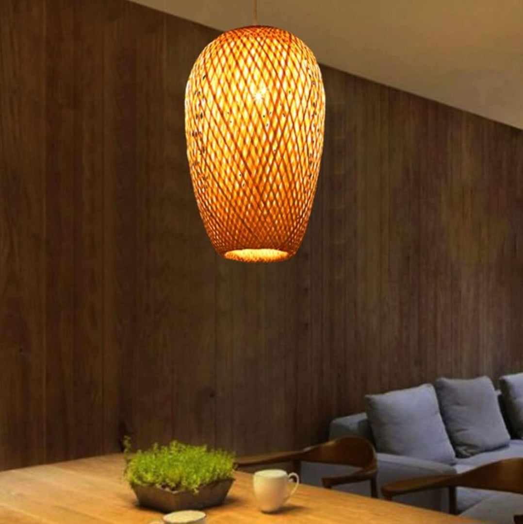 Bamboo Woven Chandelier