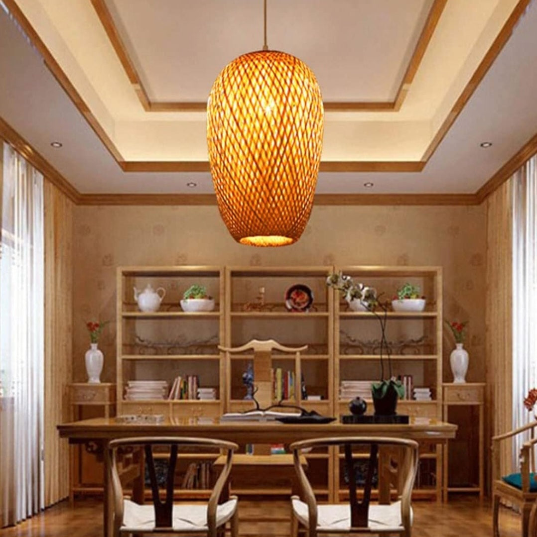 Bamboo Woven Chandelier