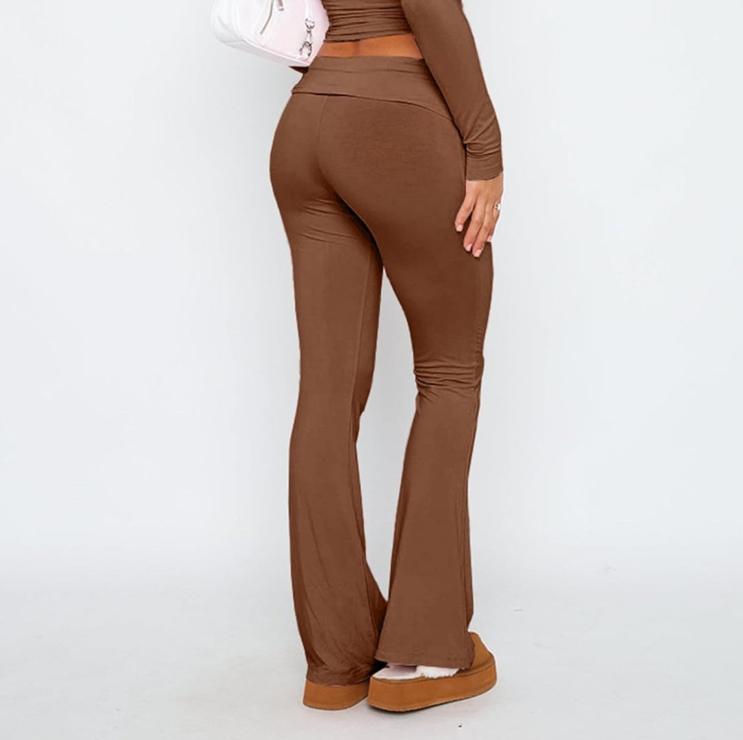 Solid Flare Pants