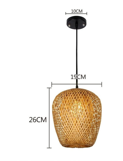 Bamboo Woven Chandelier