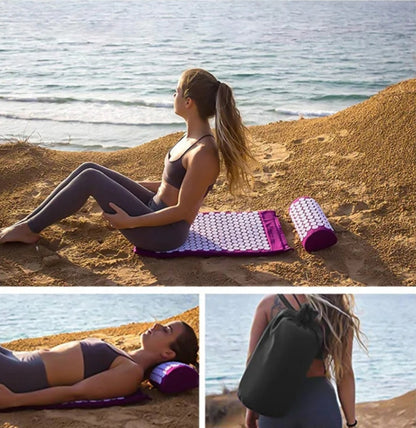 Yoga Acupressure Mat & Pillow Set